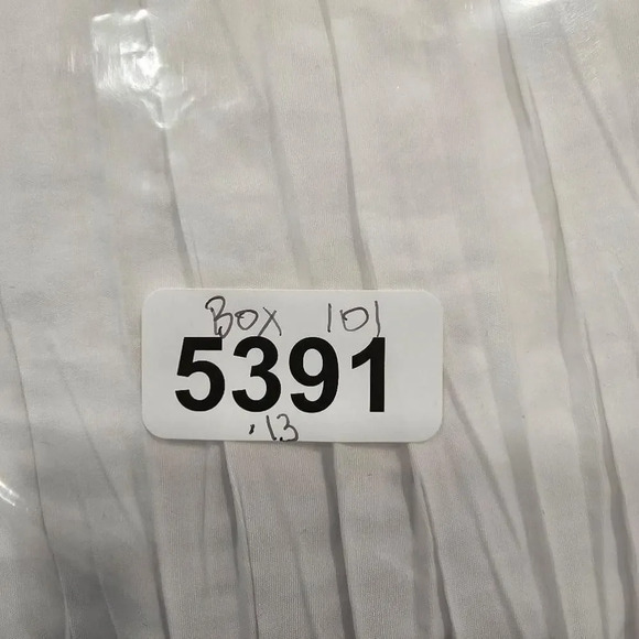 Zara White Off Shoulder Ruffle Pleated Dress Size XL - Picture 9 of 9